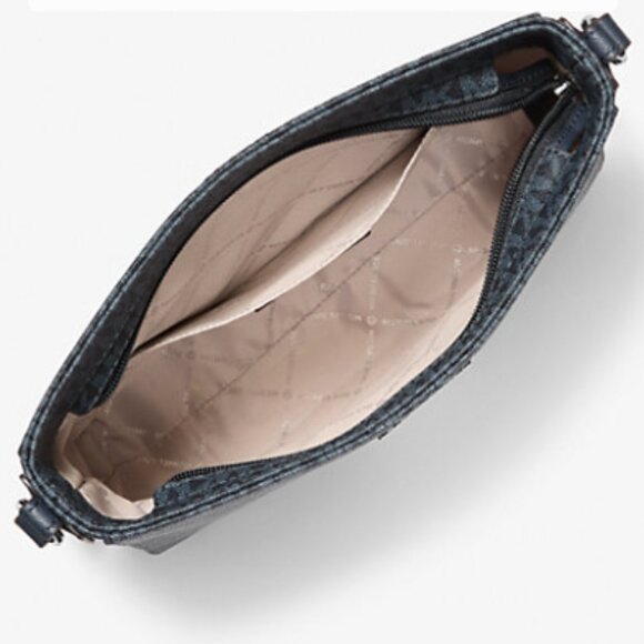 Michael Kors Jet Set Travel Large Logo Messenger Bag NWT - Picture 2 of 3